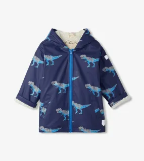 Hatley - T-Rex sherpa lined splash jacket