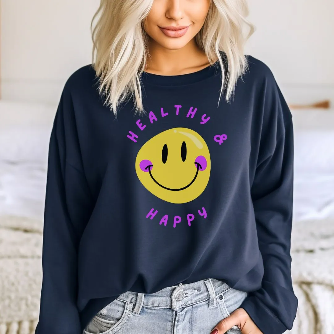 Healthy & Happy Trendy Sweatshirt Outfit