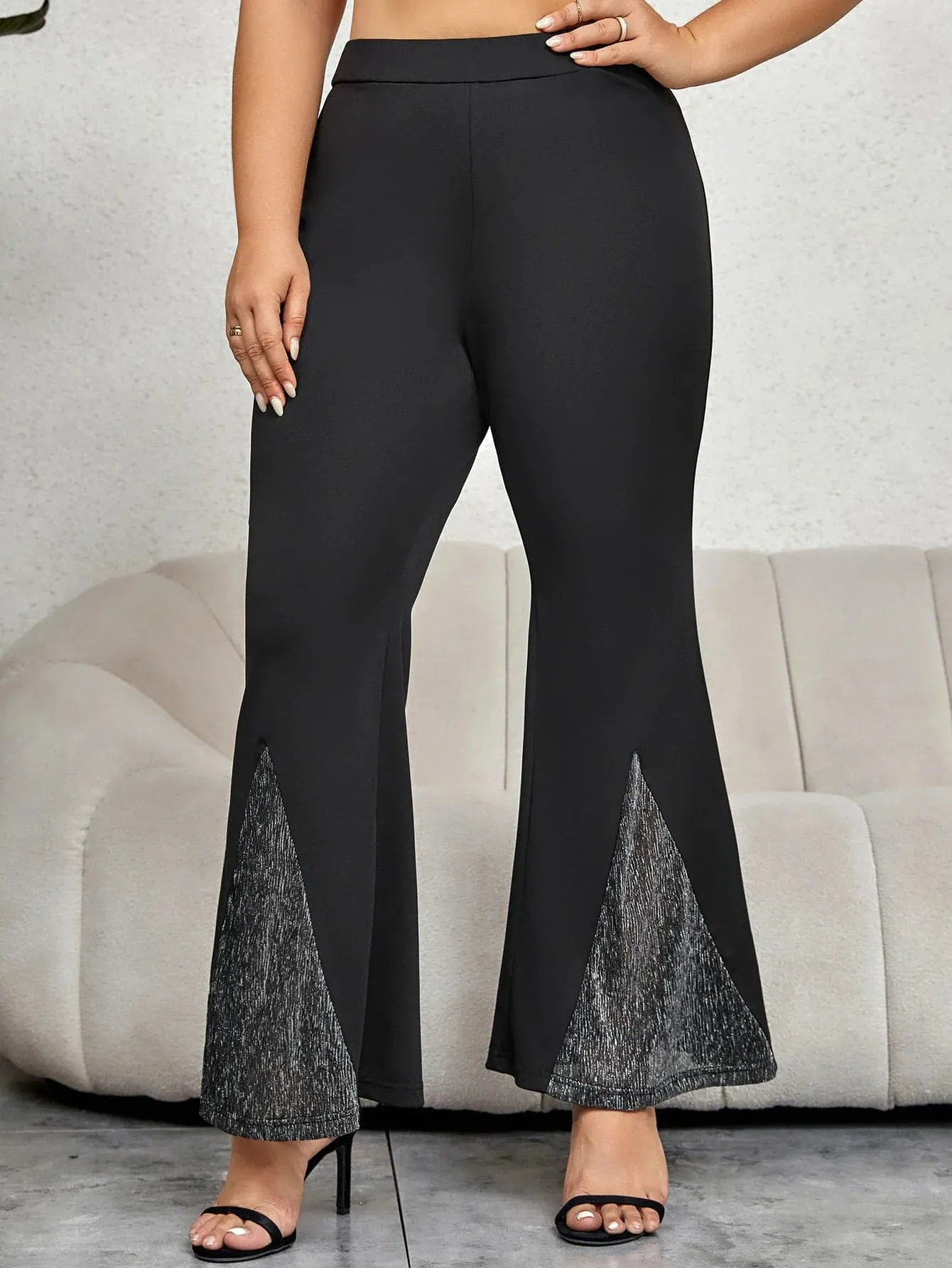 High Waist Bell Bottom Pants