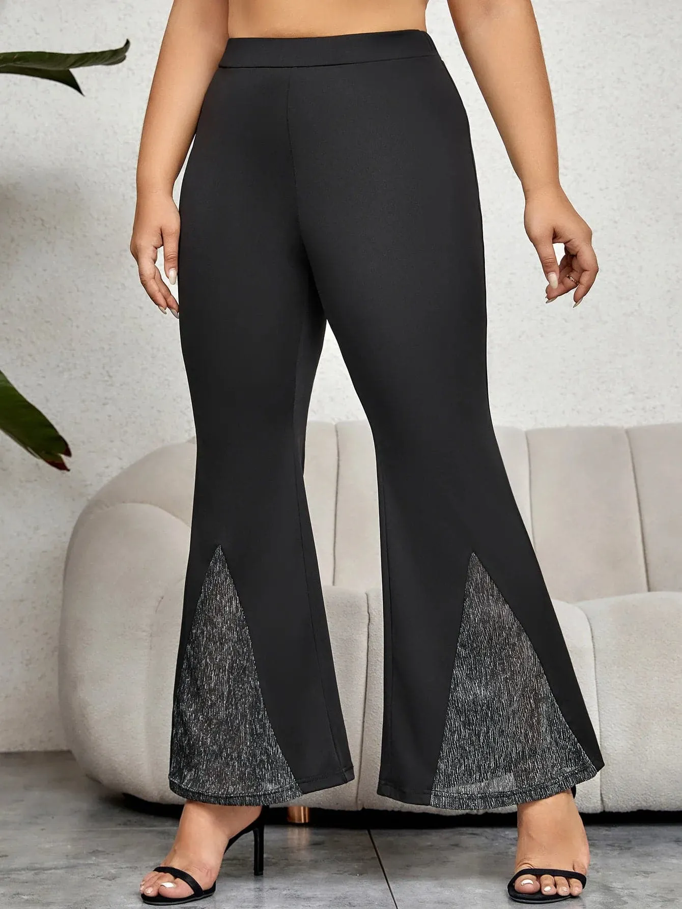 High Waist Bell Bottom Pants