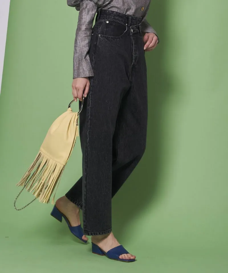 High Waist Cocoon Denim Pants