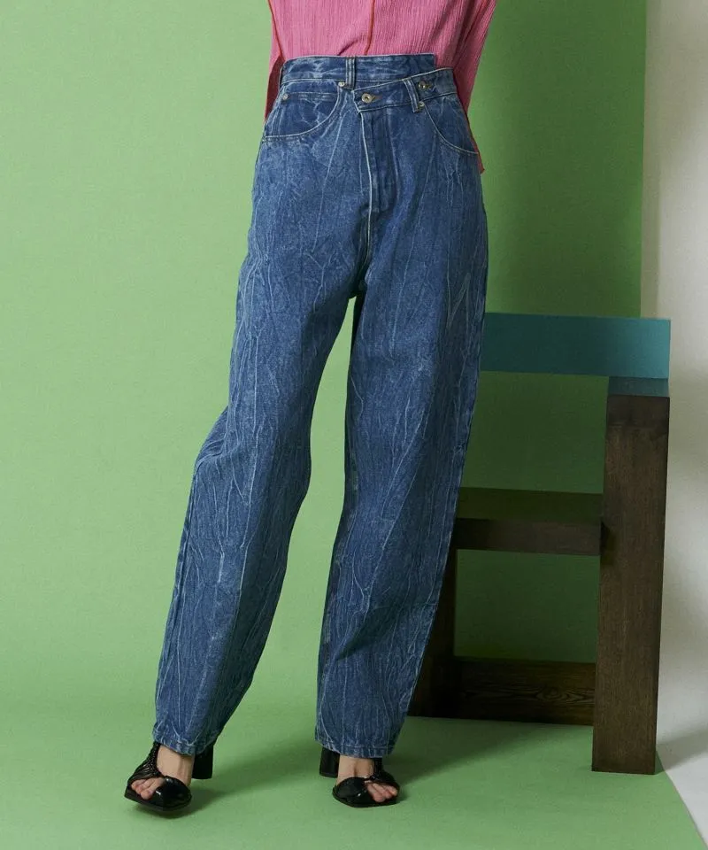 High Waist Cocoon Denim Pants