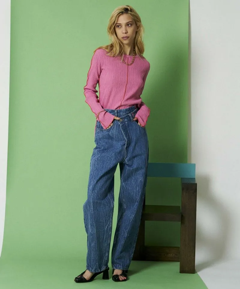 High Waist Cocoon Denim Pants