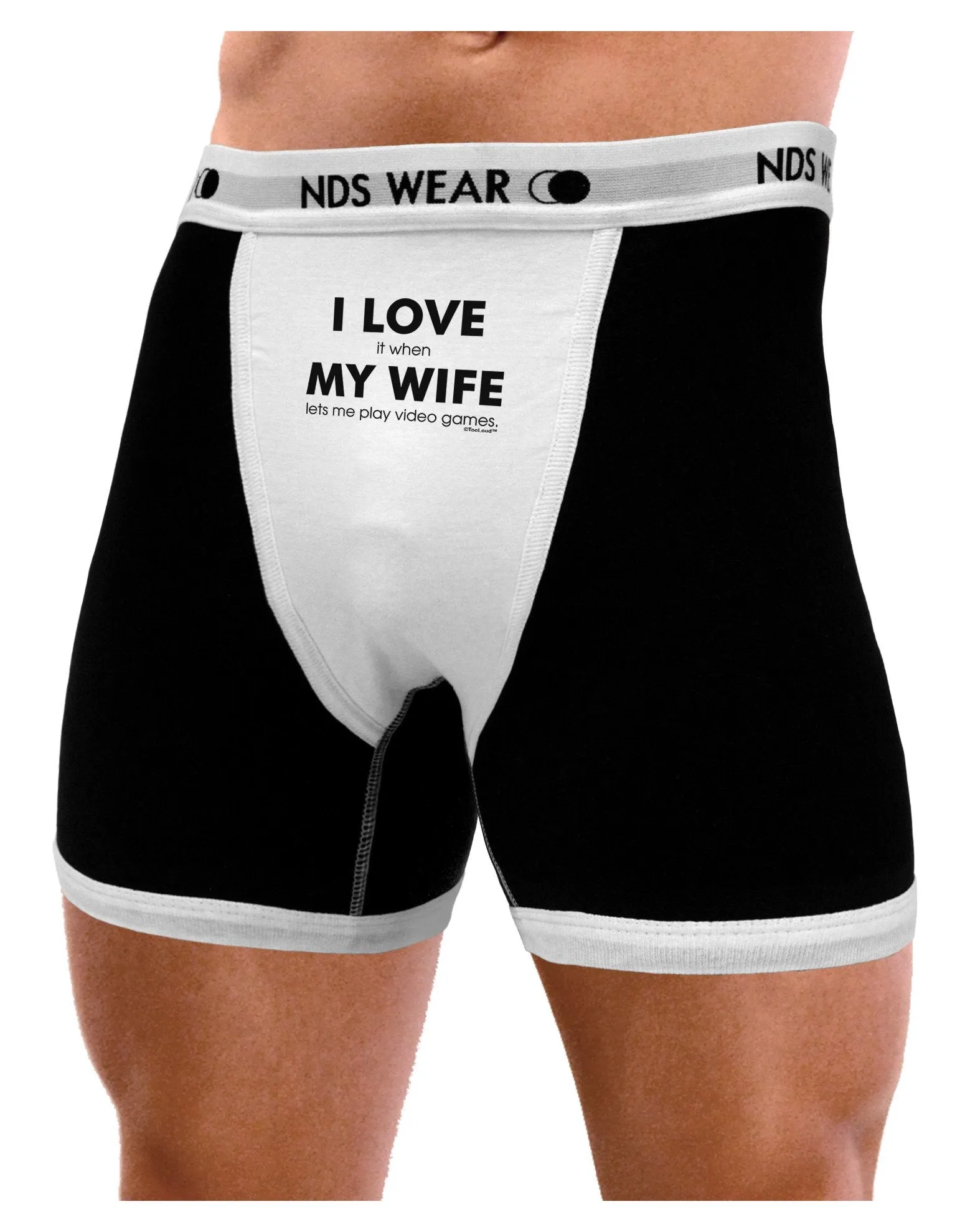 I Love My Wife Videogames Mens Boxer Brief Underwear