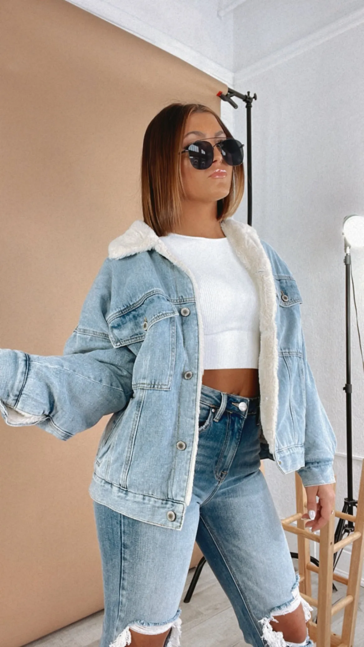 In The Hills Sherpa Denim Jacket