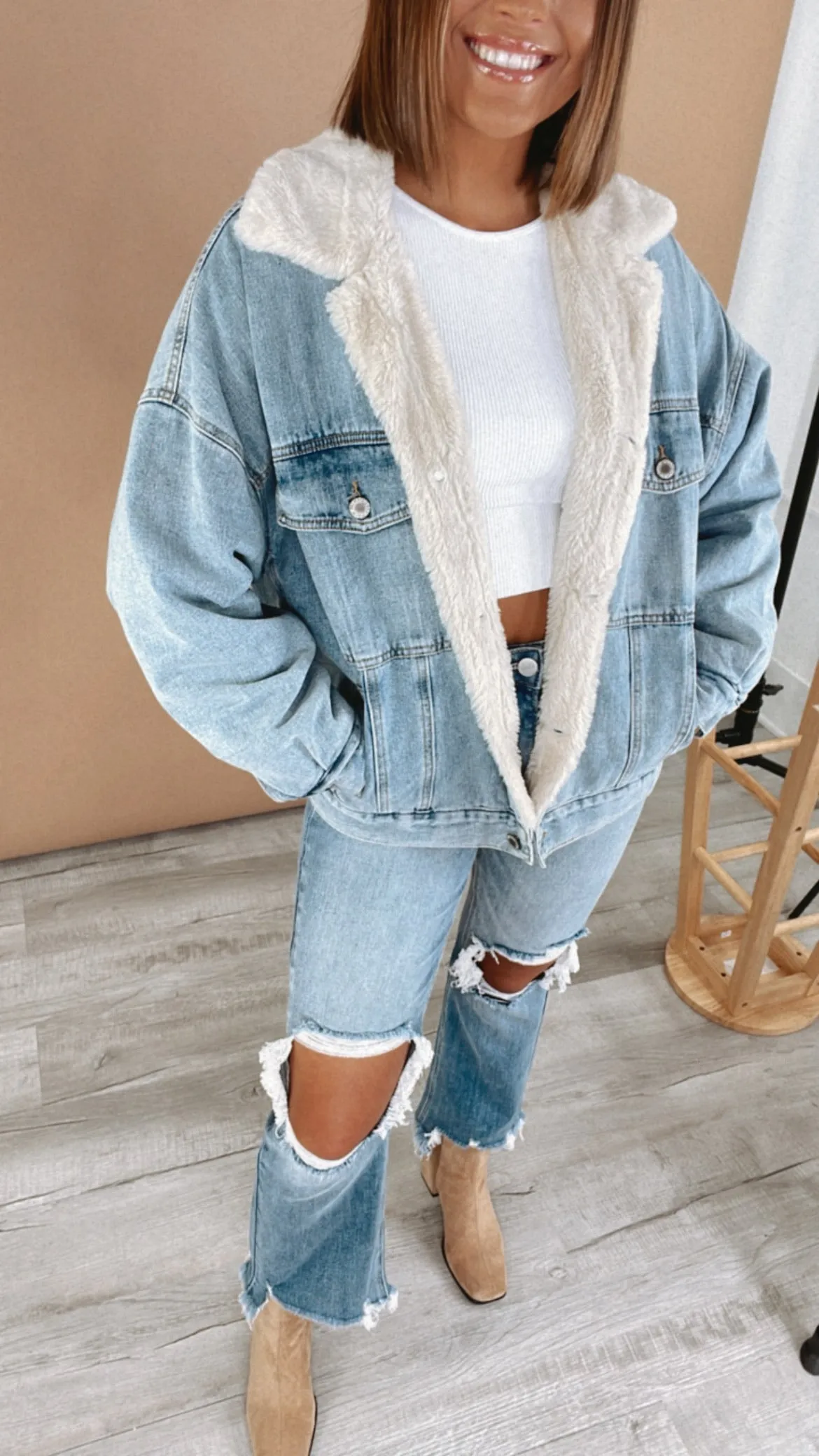 In The Hills Sherpa Denim Jacket