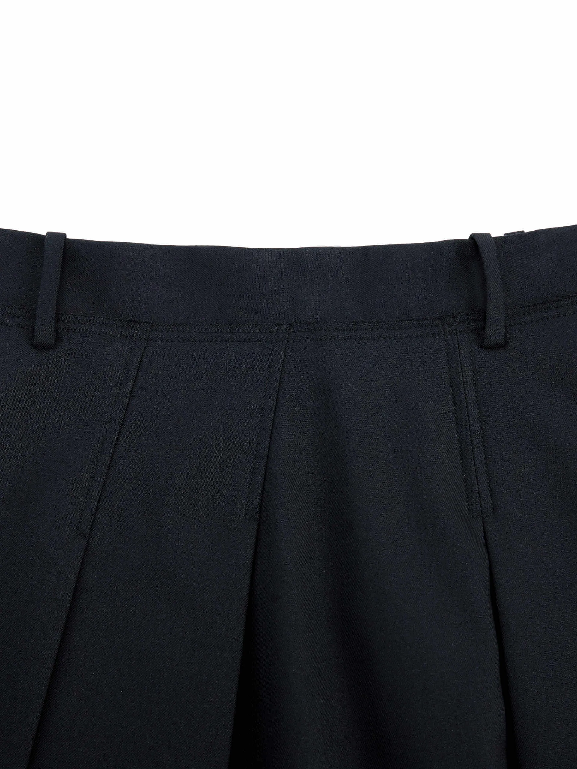 Irregular Pleated Midi Skirt