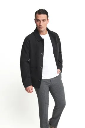 Jacques Shacket Harry Brown Jacket in Charcoal