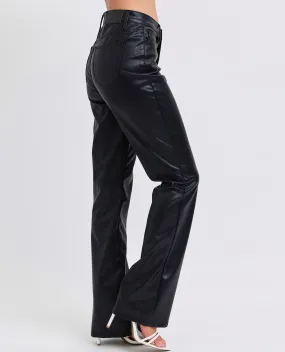 Judy Blue High Waist Faux Leather Bootcut Pant