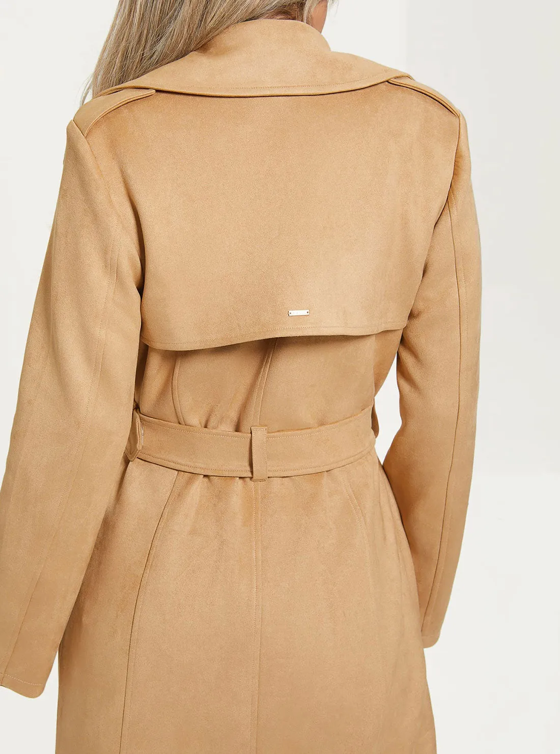 Khaki Tan Baraa Trench Coat