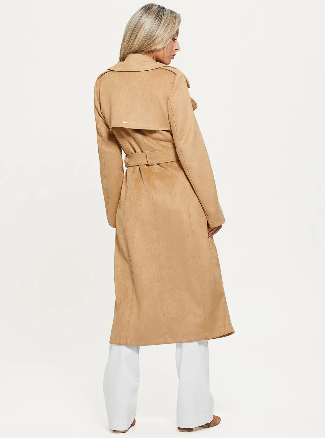 Khaki Tan Baraa Trench Coat