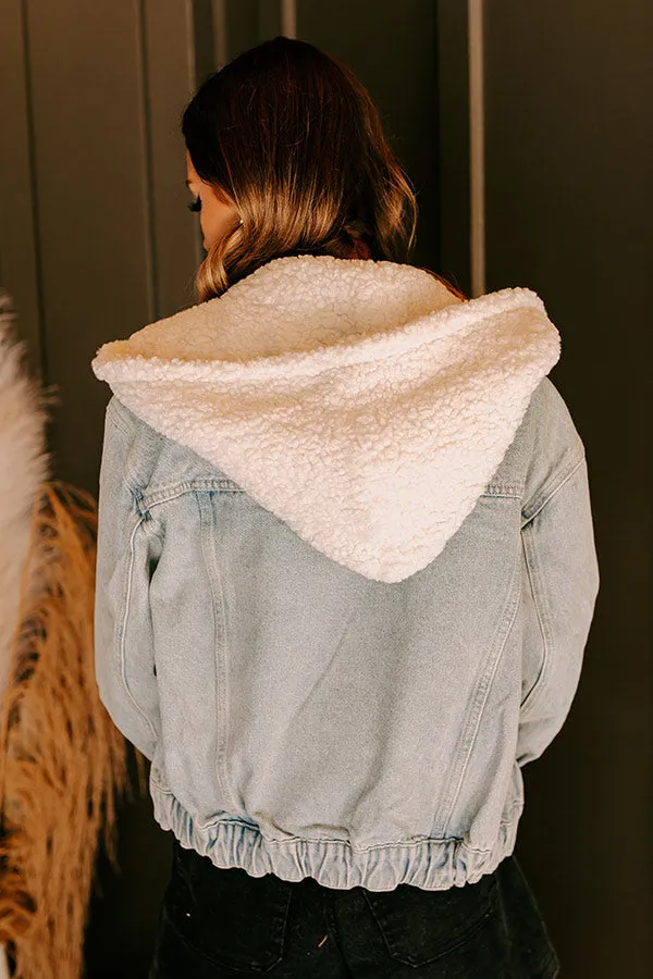 Layer Lover Sherpa Denim Jacket in Light Wash