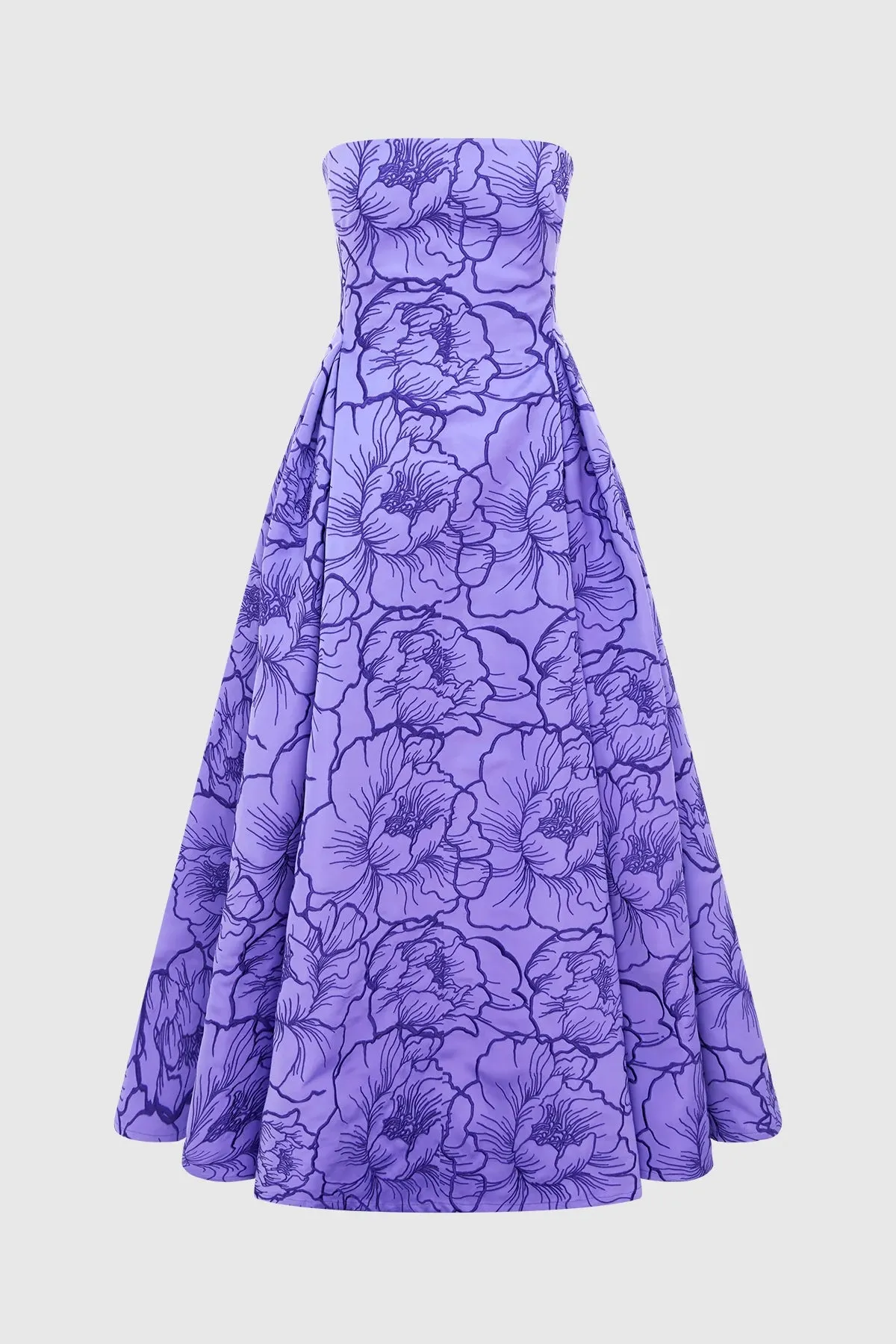 Leo Lin Nora Bustier Maxi Dress - Lavender