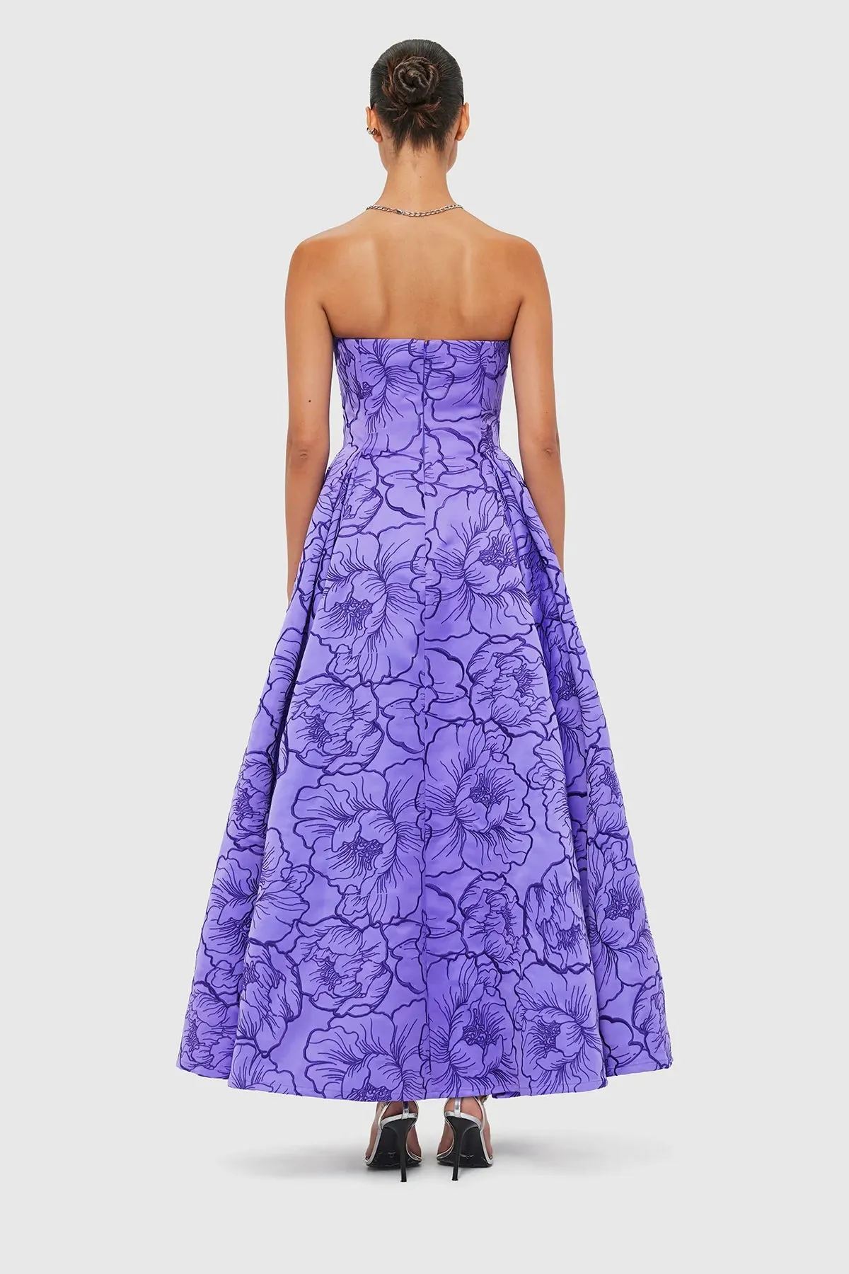 Leo Lin Nora Bustier Maxi Dress - Lavender