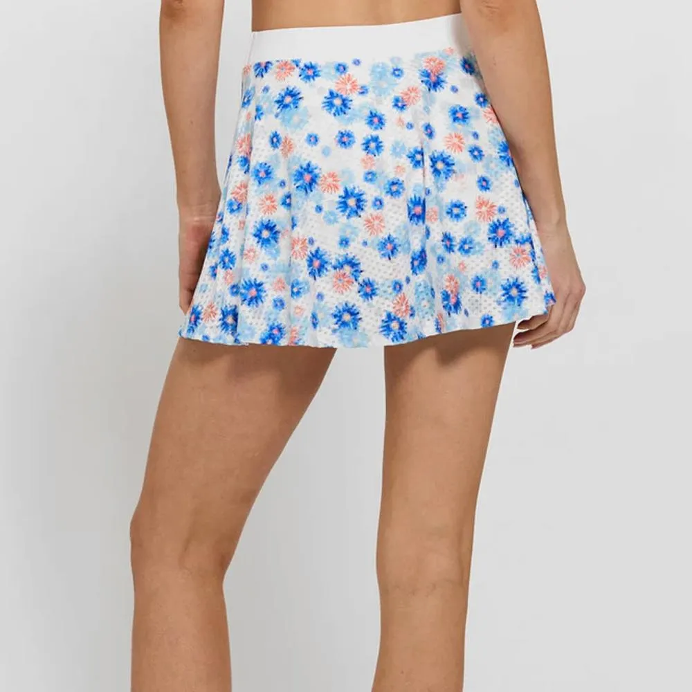 Lija Women's Bring The Heat Print Flounce Skort - Pixel Fleur