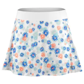 Lija Women's Bring The Heat Print Flounce Skort - Pixel Fleur