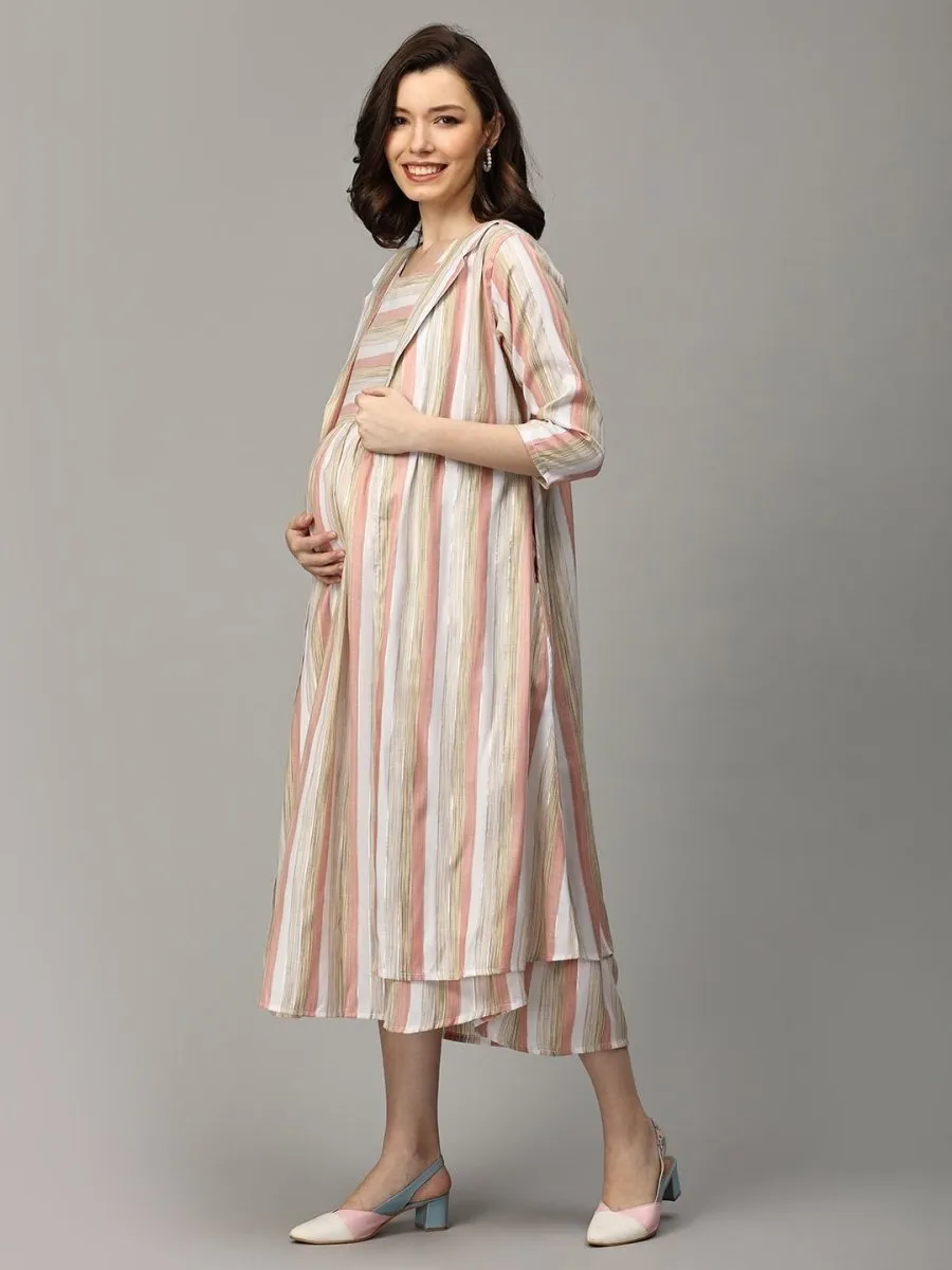 Love Bite Maternity and Nursing Shacket Dress