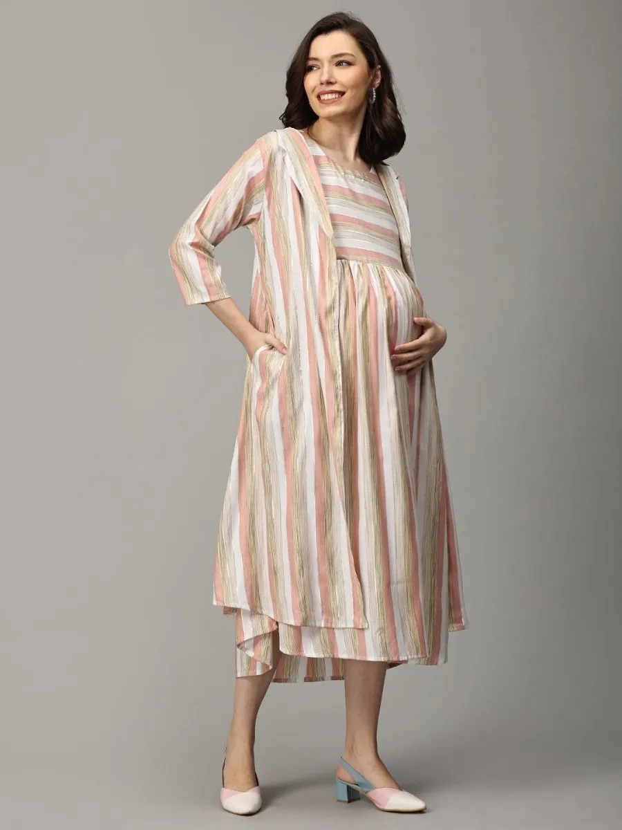 Love Bite Maternity and Nursing Shacket Dress