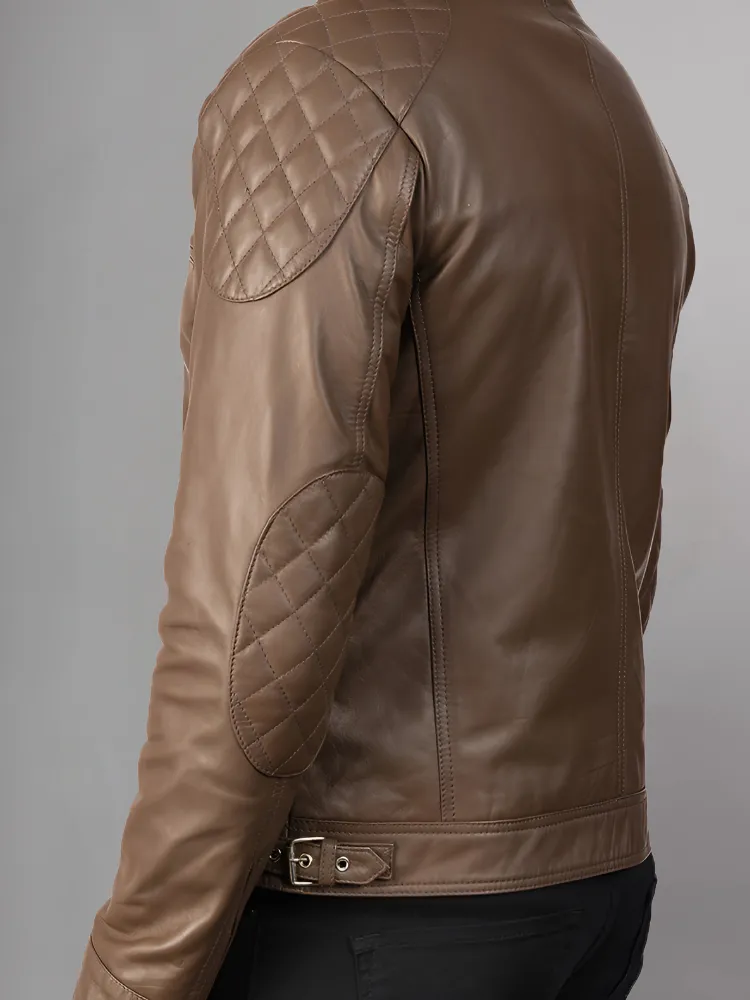 Men 2023 Casual Motor Distressed Leather Jacket