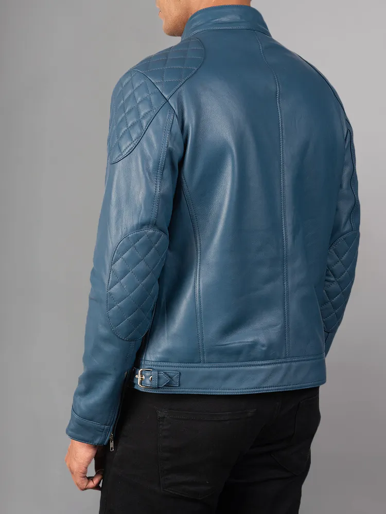 Men 2023 Casual Motor Distressed Leather Jacket