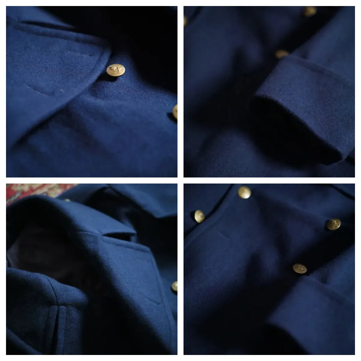 Men's British Officer's Woolen Overcoat