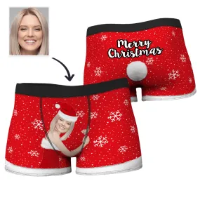 Men's Christmas Face on Body Boxers