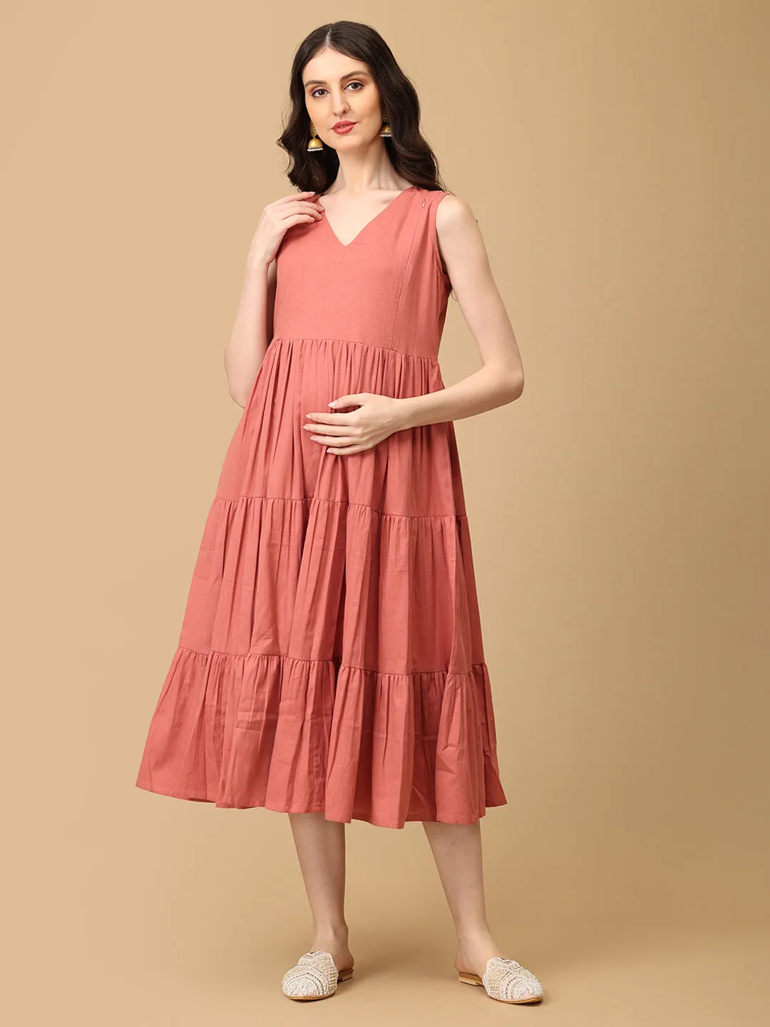 Minimalist Magic Maternity and Nursing Shacket Dress