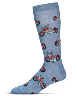 Motorcycles Men's Bamboo Crew Socks