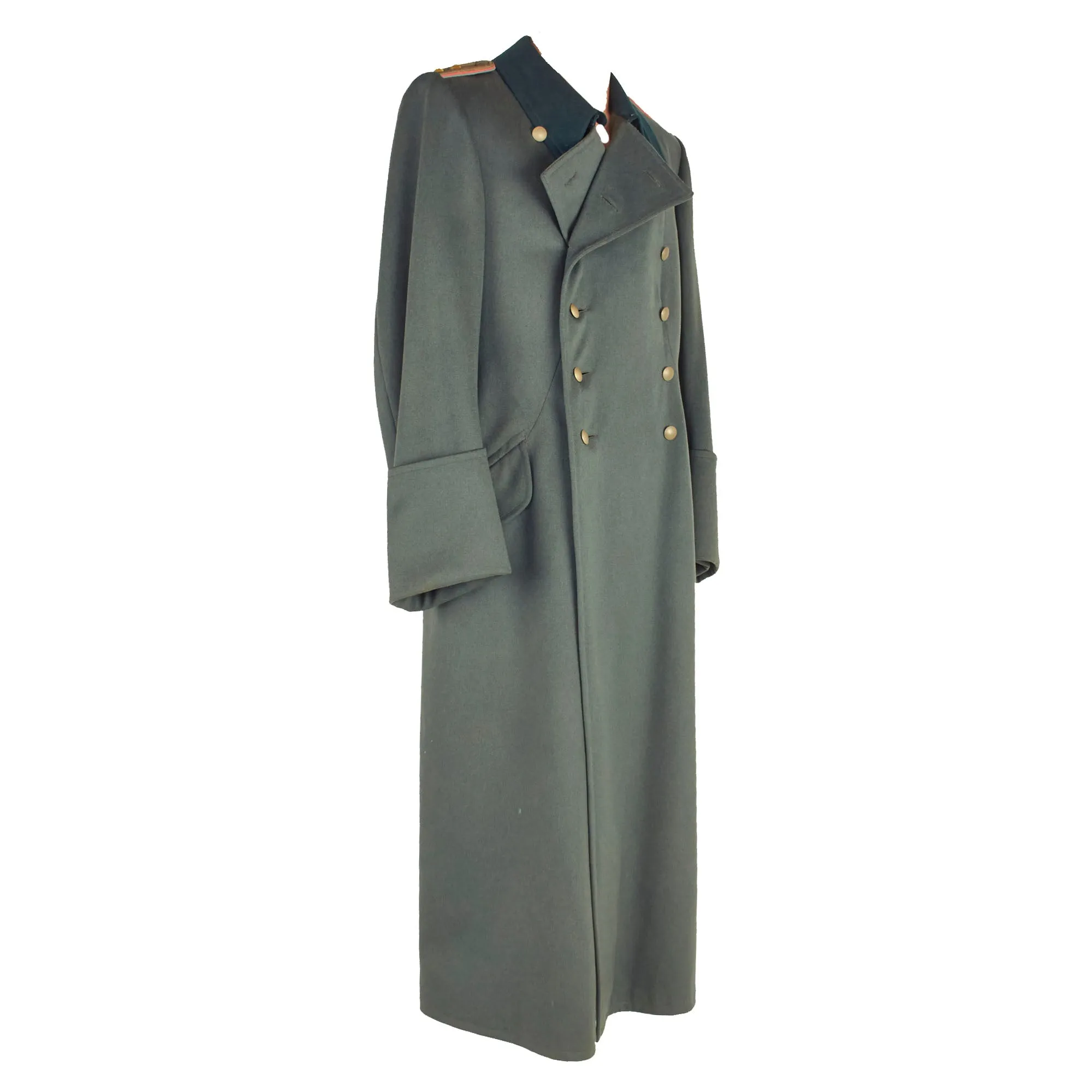 Original German WWII Named Heer Panzer Reserve Hauptmann Officer's Wool Greatcoat by Ludwig Kielleuthner of Munich - dated 1936