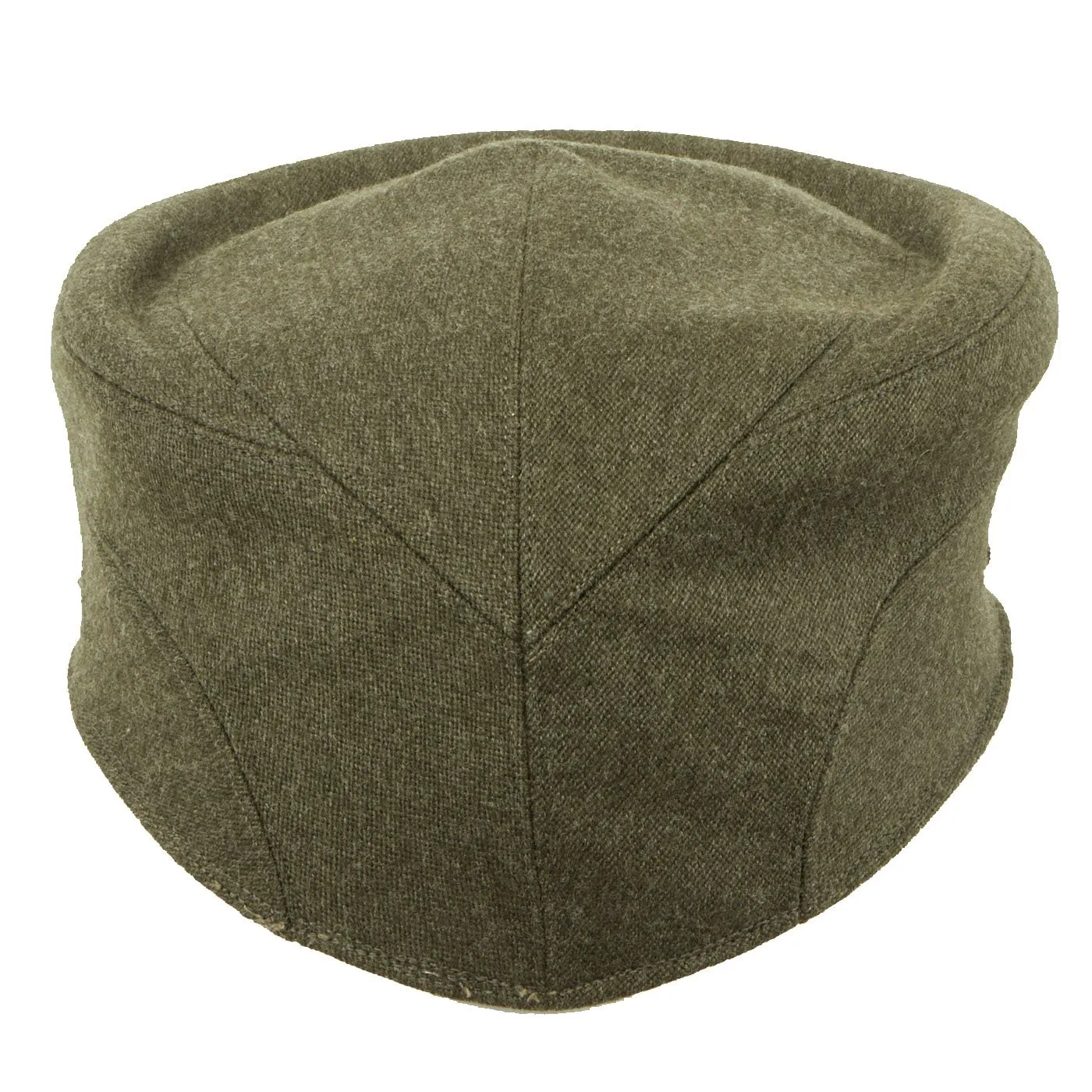 Original U.S. WWII Marine USMC Women's Winter Wool Forest Green Service Visor Bell Crowned Cap