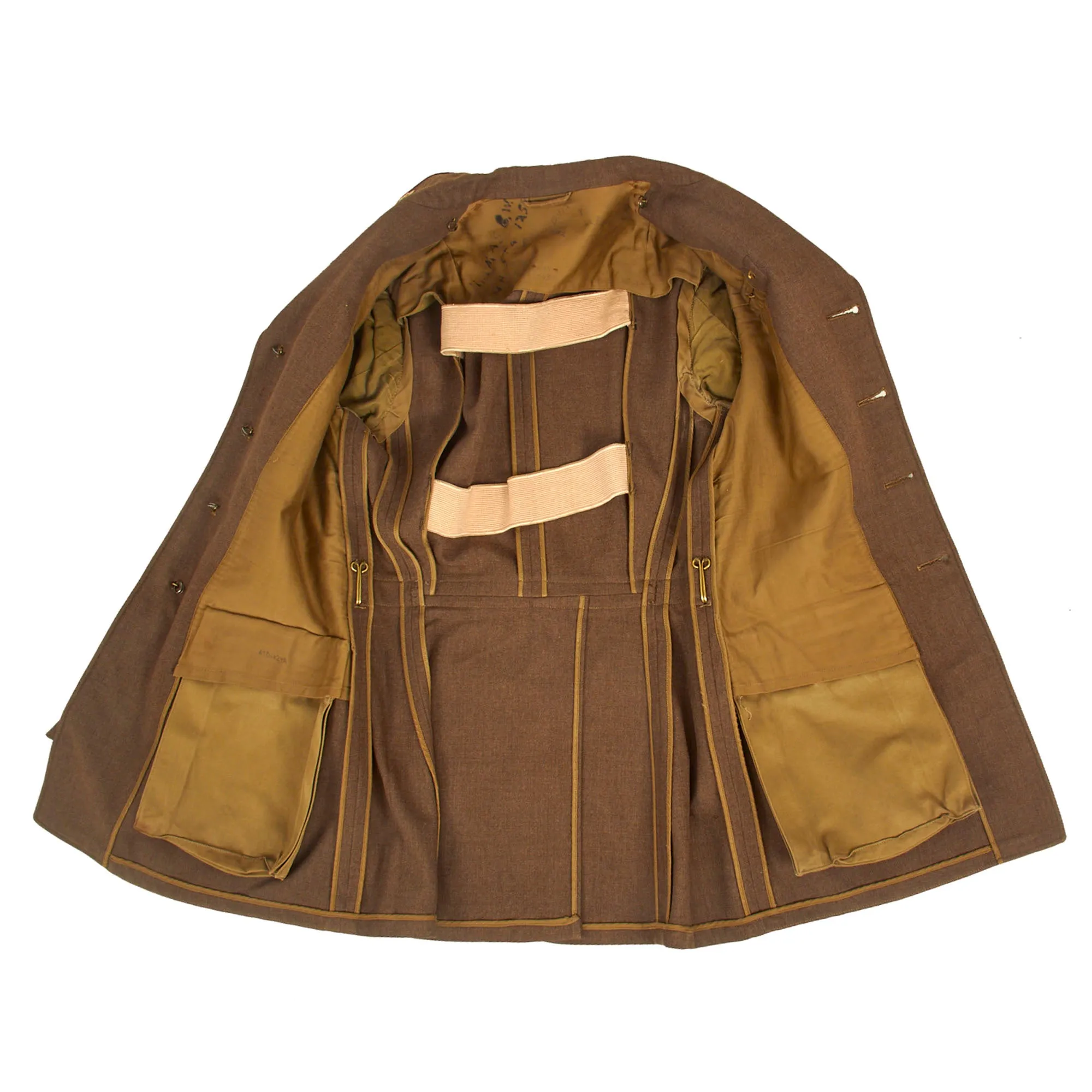 Original U.S. WWII Named Class-A Uniform Set With Cap for 8th Army Air Force Aerial Gunner Staff Sergeant George W. Thomas of the 446th Bombardment Group - With Binder of Information