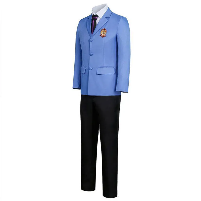 Ouran High School Host Club Haruhi Fujioka / Mitsukuni Haninozuka / Tamaki Suoh / Kyoya Ootori / Hikaru Hitachiin / Kaoru Hitachiin / Takashi Morinozuka Uniforms Cosplay Costume