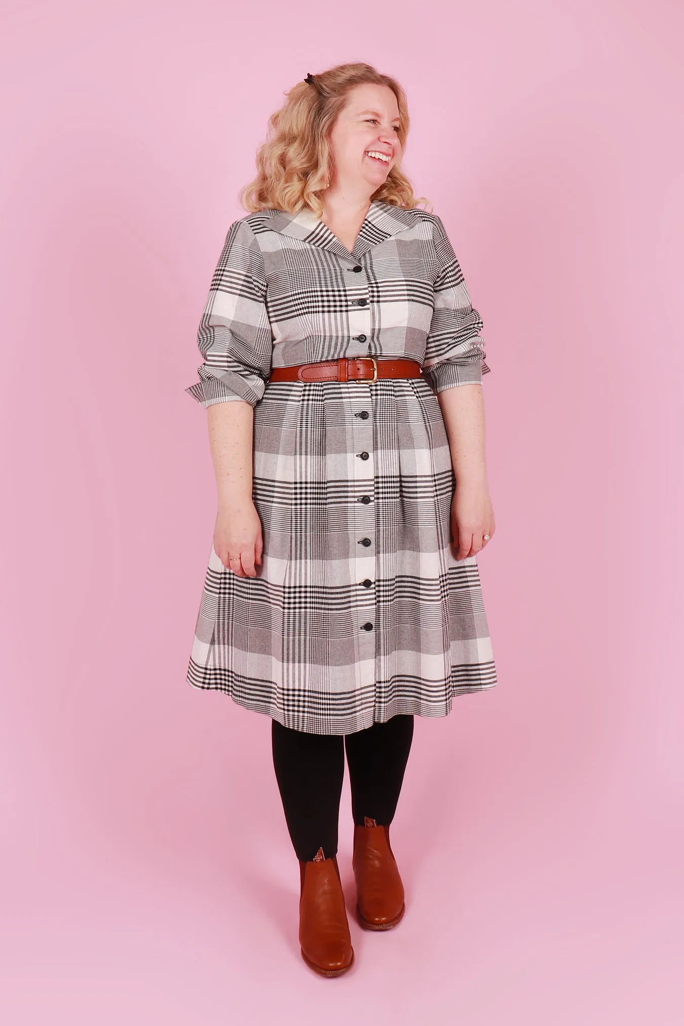 Patricia Luxe Dress Chronicle Plaid