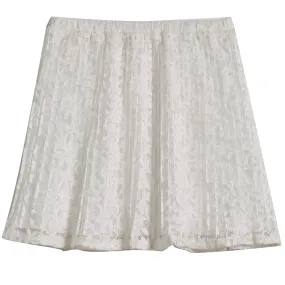 Pleated Lace Skirt