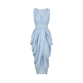 Pre Order:  Gathered Drape Petal Line Dress