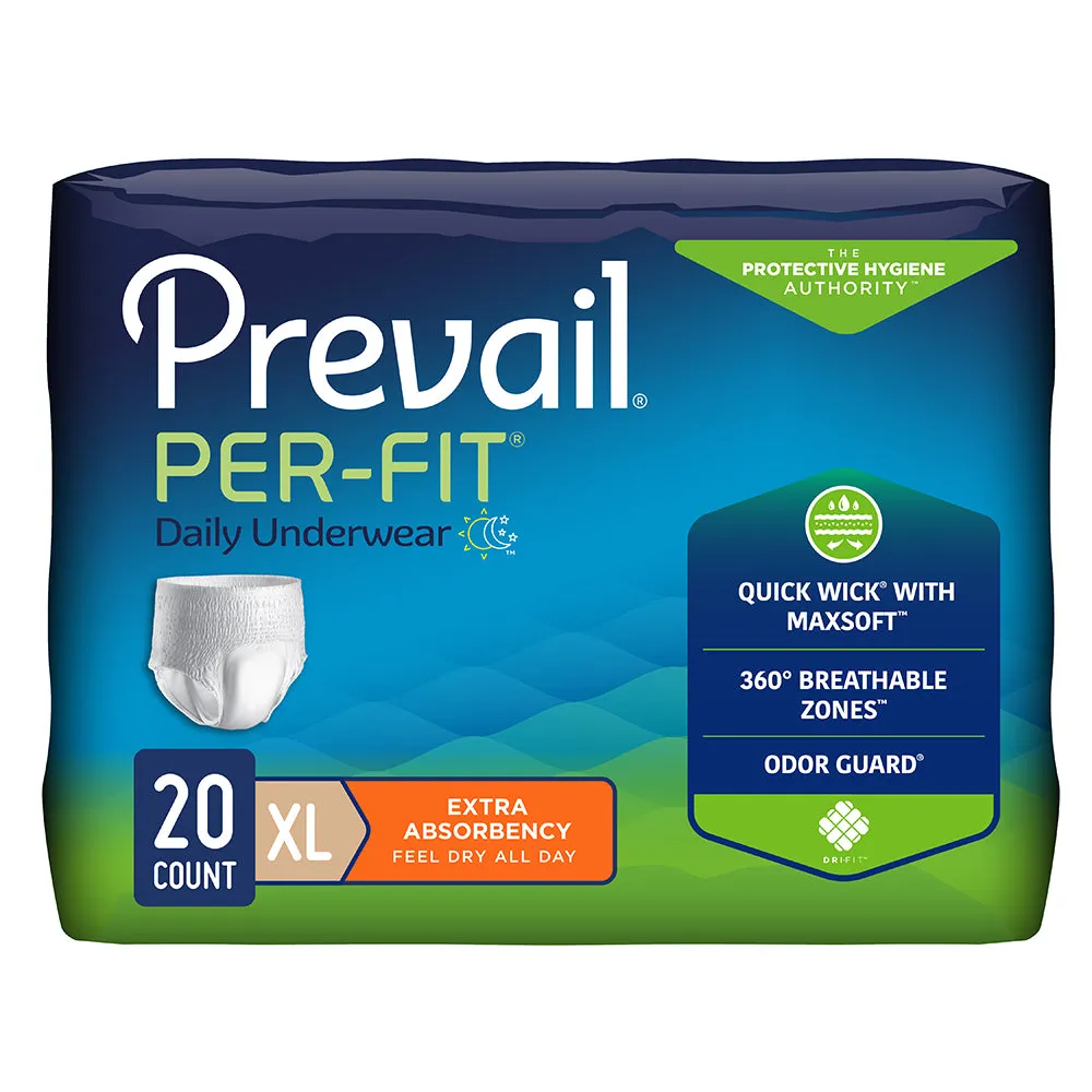 Prevail PF-514 Per-Fit Underwear, Pack of 20