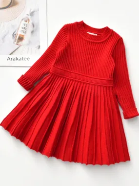 Proper and Prim Ribbed Sweater Dress