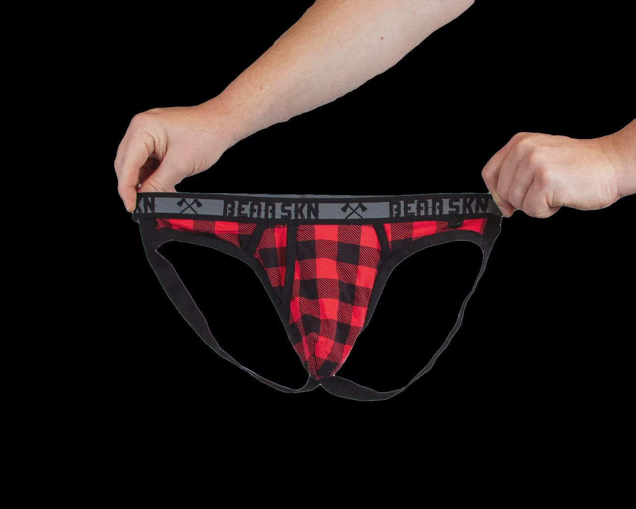 Red Backwoods Jock Strap (Red Checkered)