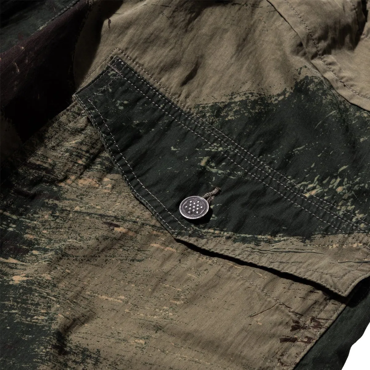 RIP STOP BRUSH-CAMO AVIATOR SUIT PANTS