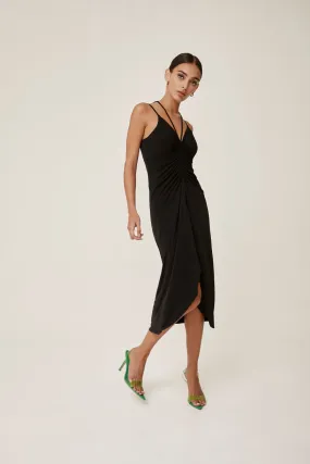 Ruched High Low Tank Dress