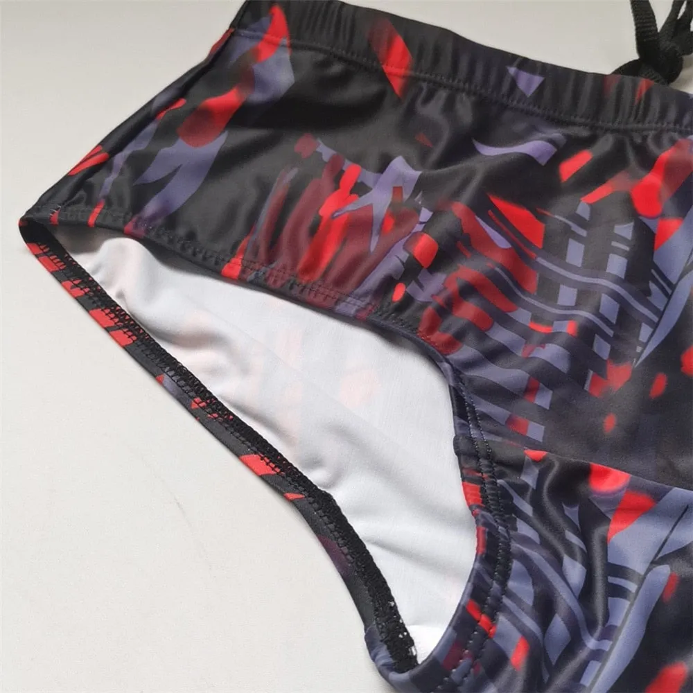 Scarlet Blue Printed Brief