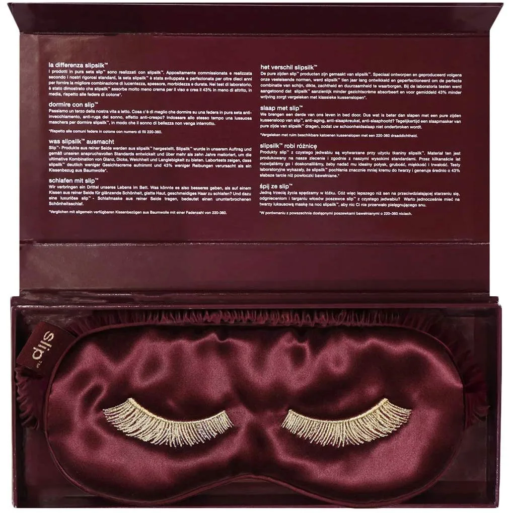 Slip silk sleep mask - Mascara Lashes