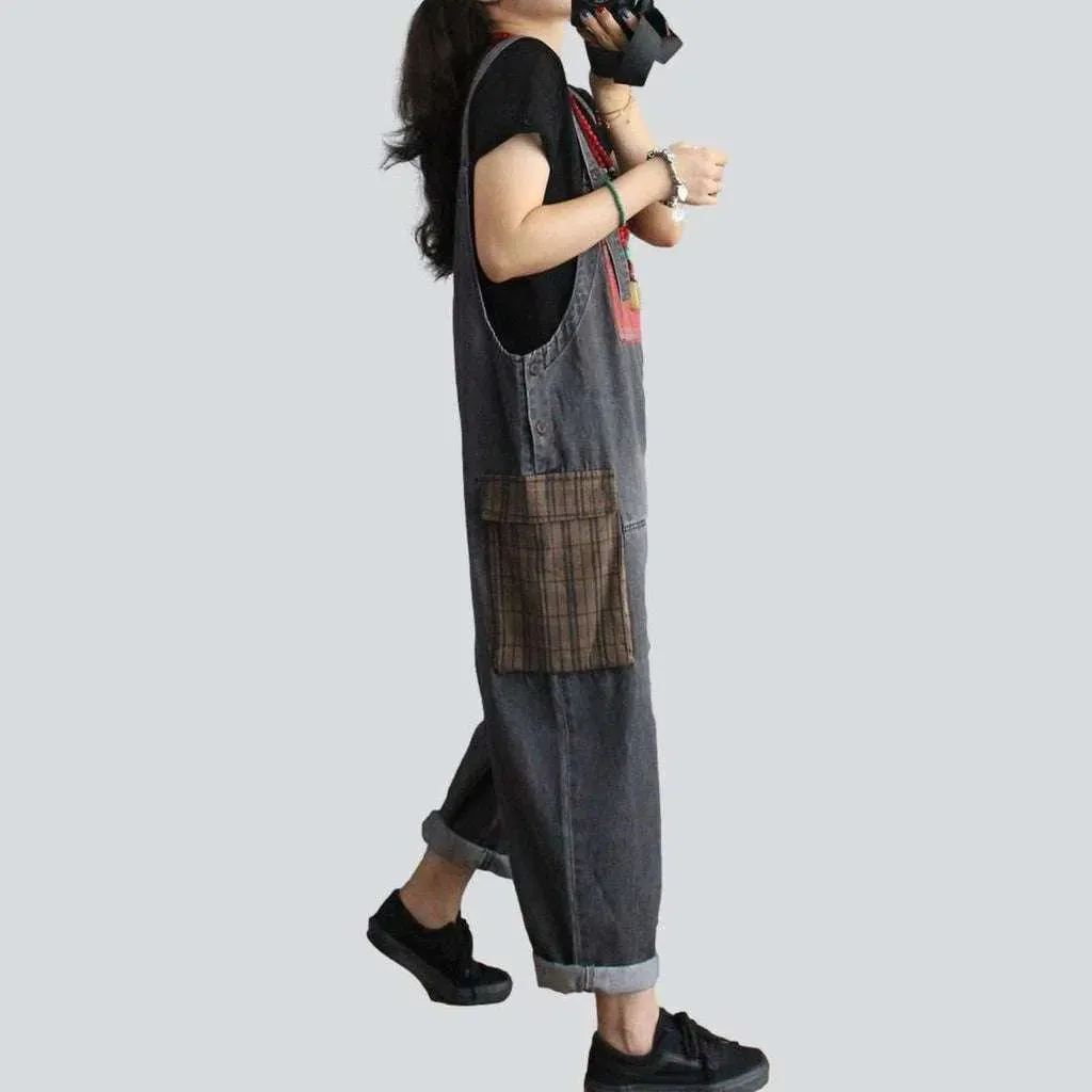 Stylish women's jeans overall