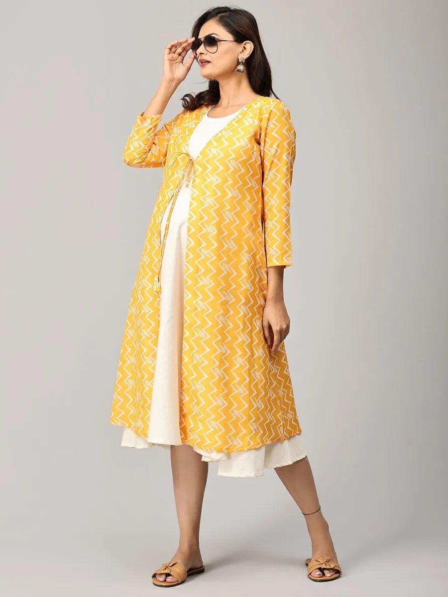 Sunshine Sweetness Maternity and Nursing Shacket Dress