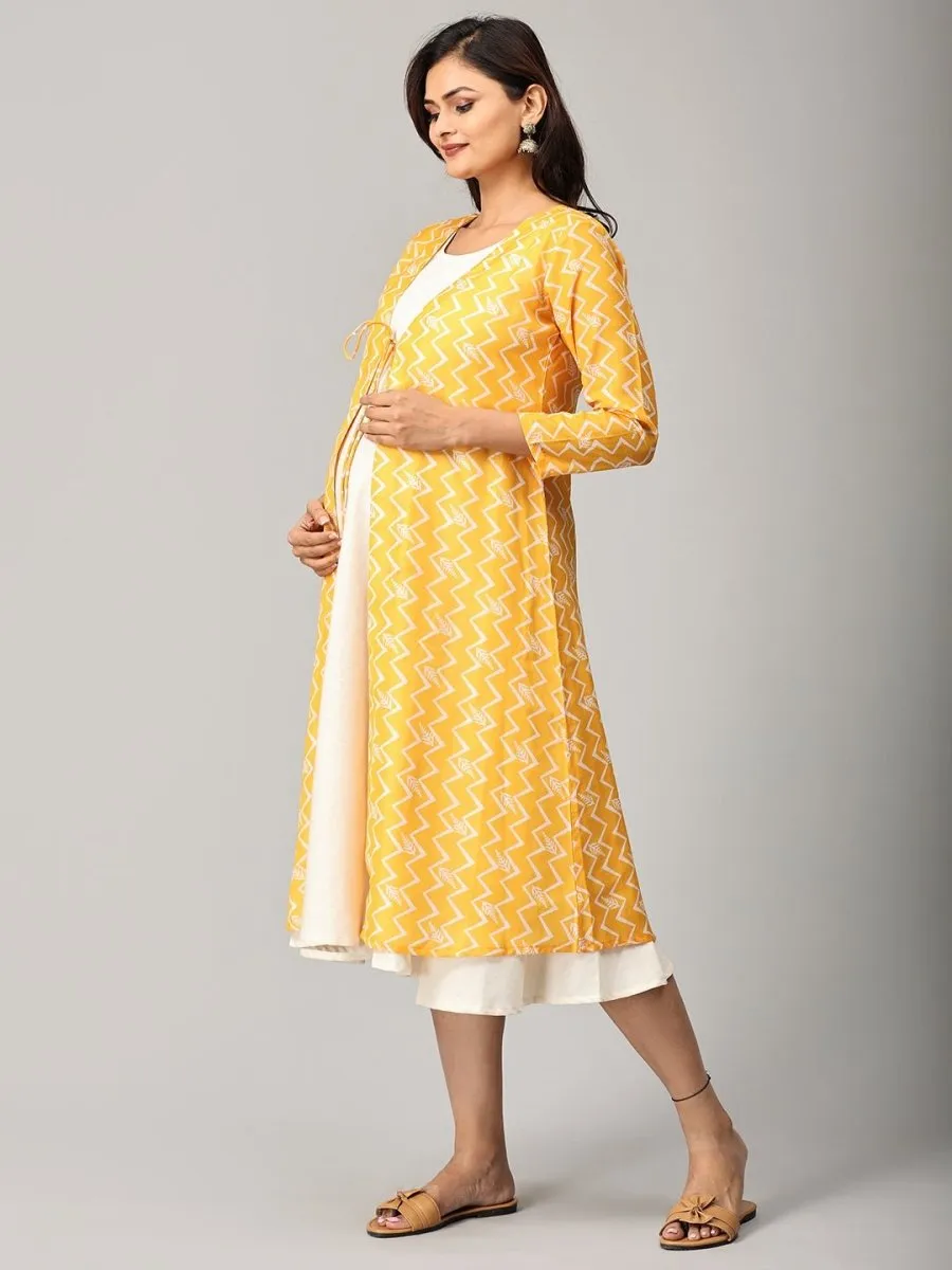 Sunshine Sweetness Maternity and Nursing Shacket Dress