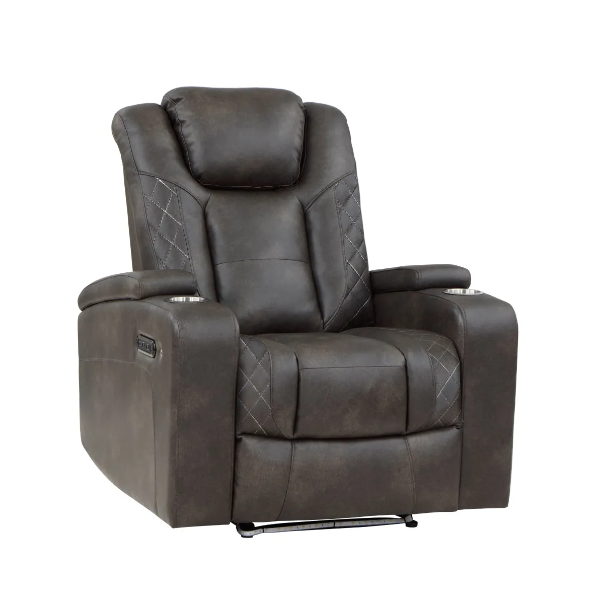 Tabor Power Reclining Chair with Storage Arms & USB Port