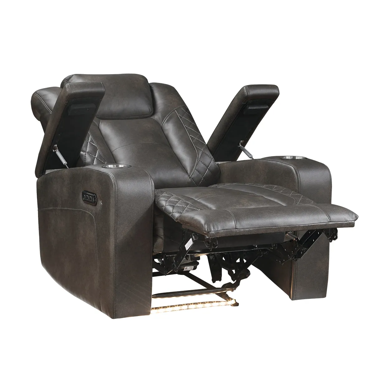 Tabor Power Reclining Chair with Storage Arms & USB Port