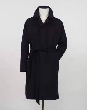 Tagliatore Wool & Cashmere Raglan Overcoat / Black