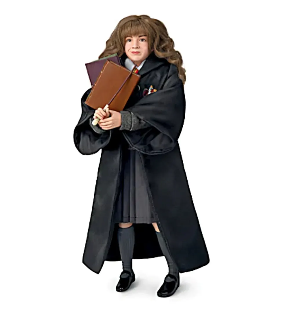 The Ashton - Drake Galleries Harry Potter Ultimate Year One Portrait Figure Collection Issue #3: Herimone Granger with Hogwarts Uniform and Accessories Skillfully Crafted Figure 10.5-inches