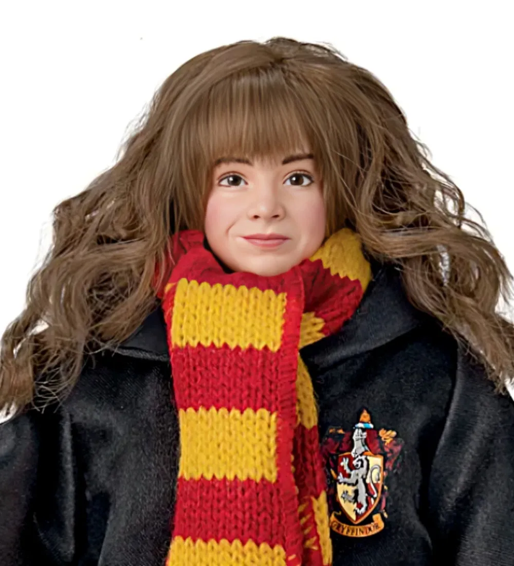 The Ashton - Drake Galleries Harry Potter Ultimate Year One Portrait Figure Collection Issue #3: Herimone Granger with Hogwarts Uniform and Accessories Skillfully Crafted Figure 10.5-inches